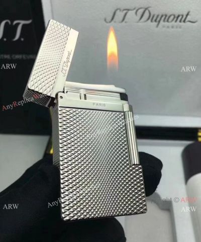 S T Dupont Silver Lighter - 2018 Replica Dupont Lighter